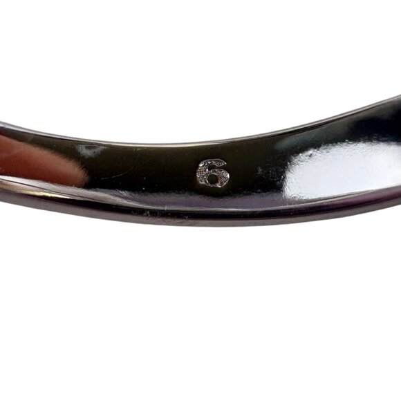 6 Moissanite Solitaire Engagement Ring Silver Tone Pave Band Includes Certificat - Picture 6 of 8